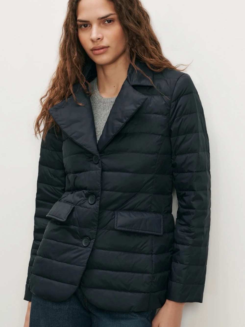 Veronica Beard Quilted navy Women's Puffer Blazer Jacket ret $678 sold out